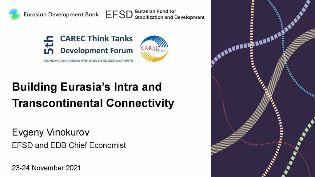 Building Eurasia’s Intra- and Transcontinental Connectivity